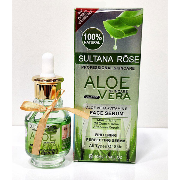 سرم آبرسان آلوئه ورا SULTANA ROSE حجم 40 میل 2