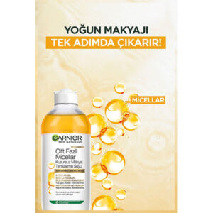 پاک کننده میسلار Garnier مدل cift fazli micellar حجم 400 میل